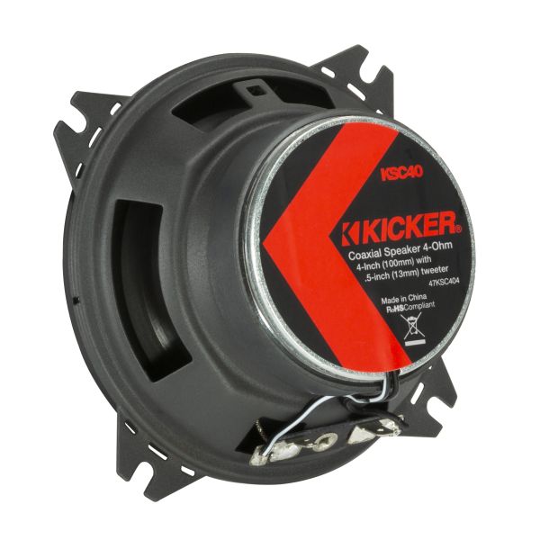 Kicker KSC404 - głośniki dwudrożne 100 mm, moc 75 W RMS